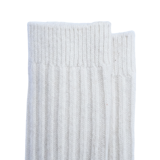 Chaussettes en Laine de Mongolie | Blanc cassé