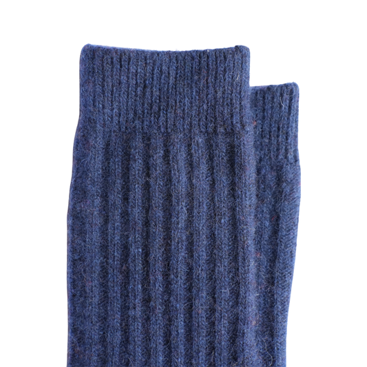 Chaussettes en laine de Mongolie | Bleu marine