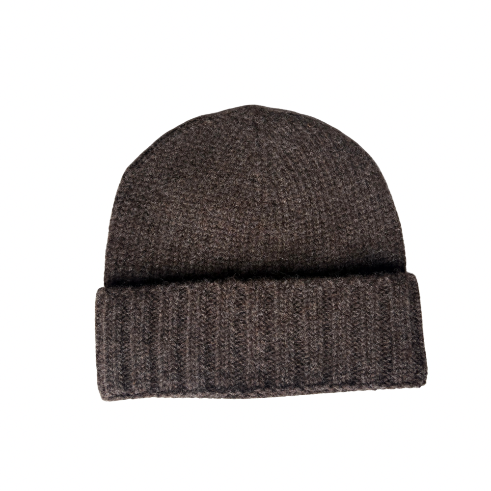 Rib Knit Wool Beanie
