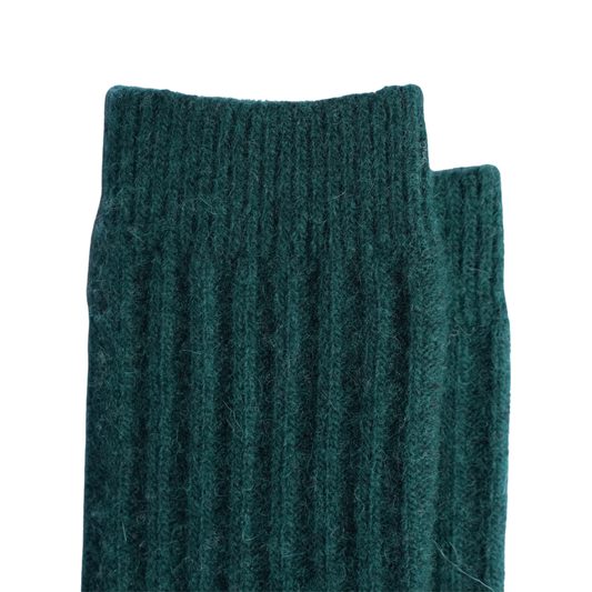 Chaussettes en Laine de Mongolie | Vert foncé