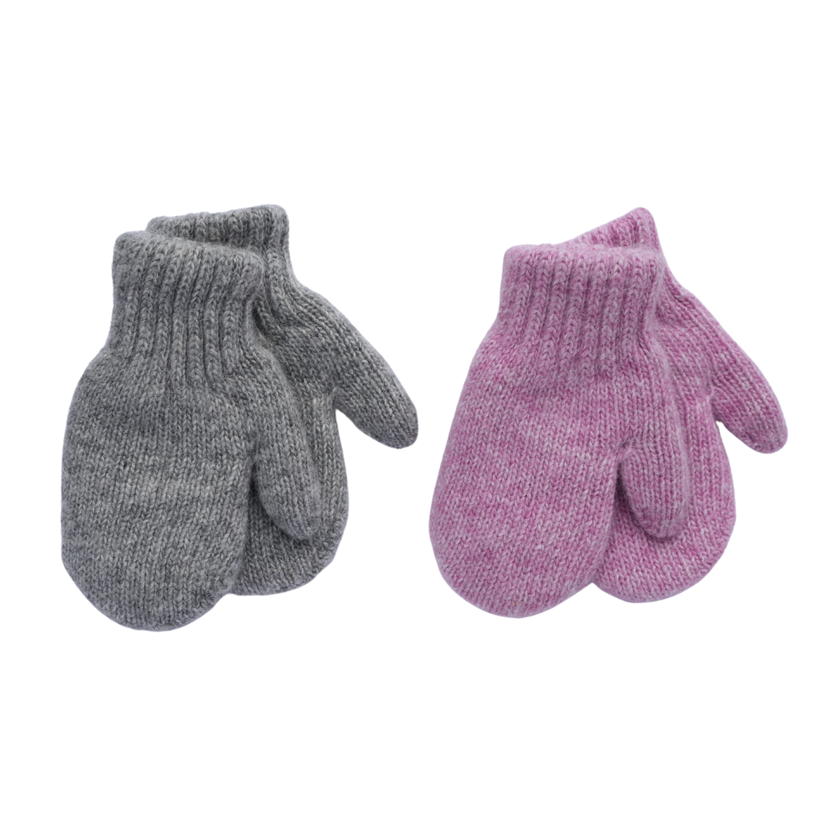 Moufles en Laine de Mongolie │ Doublée │ Gris clair