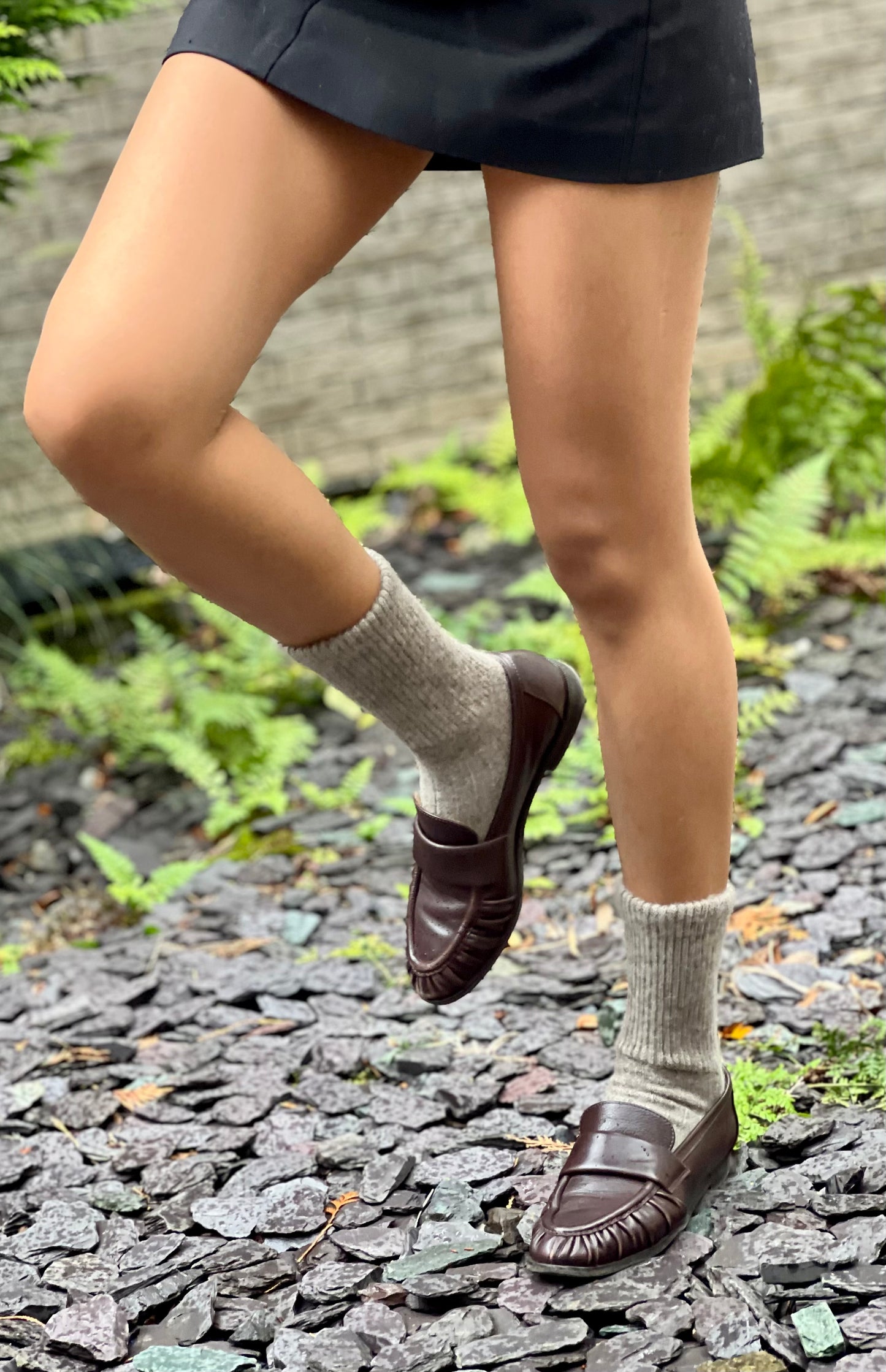 Grey Yak Wool socks