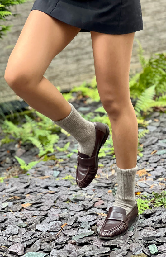 Grey Yak Wool socks