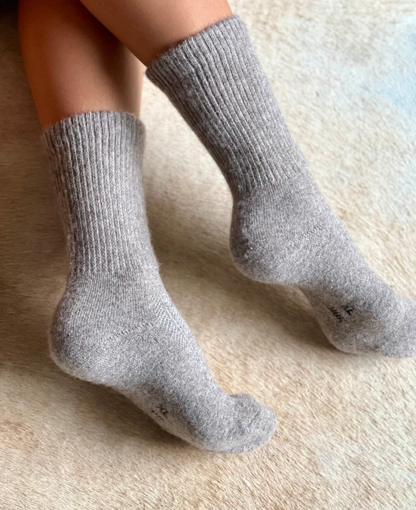 Grey Yak Wool socks