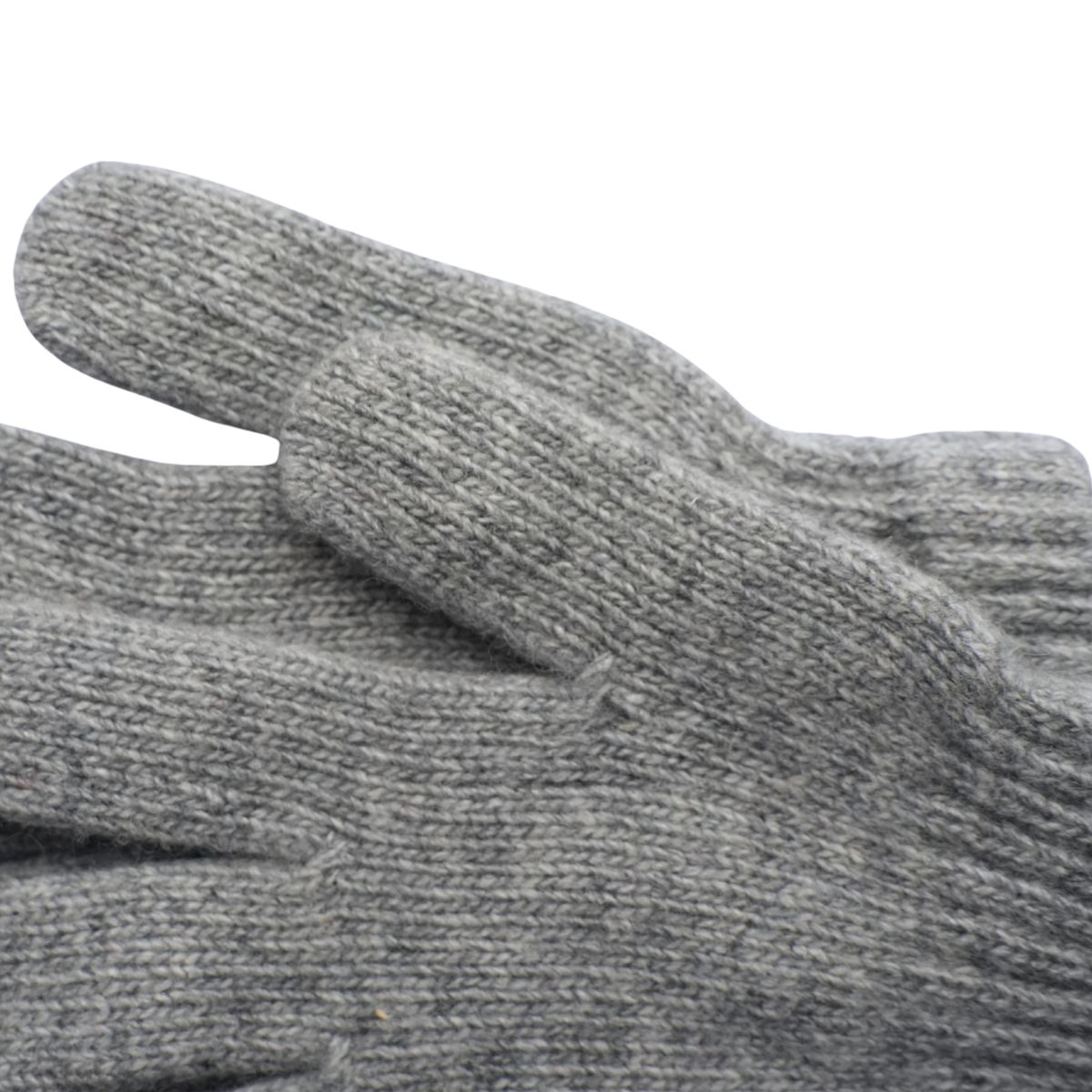 Gants en laine gris pour enfant — Chauds et confortables à cinq doigts