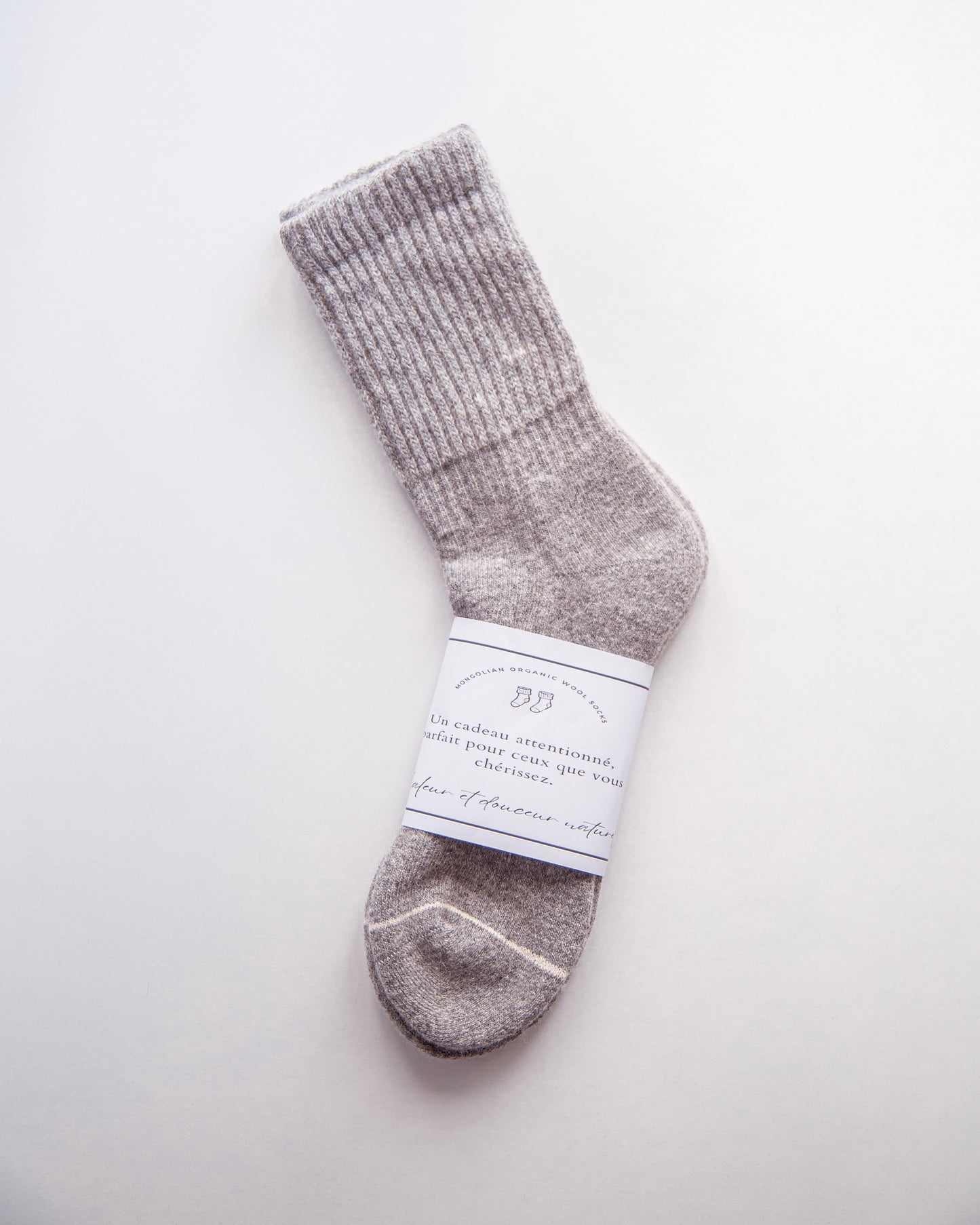 70% Wool - Rib Knit Thick Wool Socks