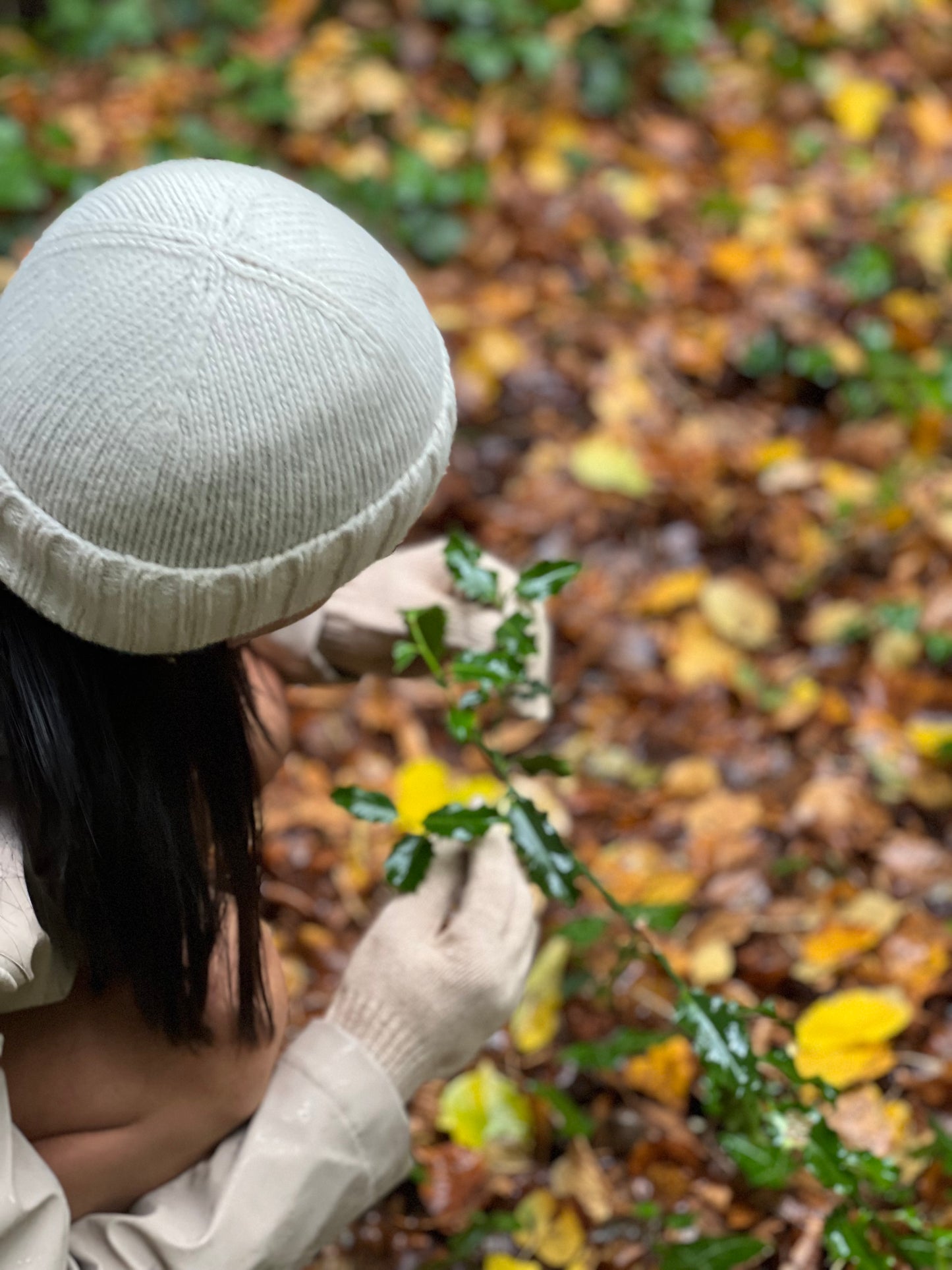 Rib Knit Wool  Beanie