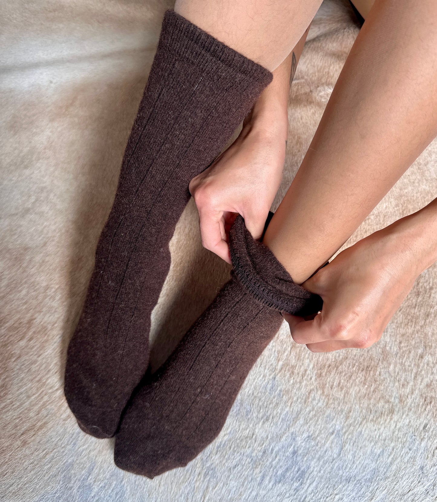Medium Thick wool socks - 70% Wool