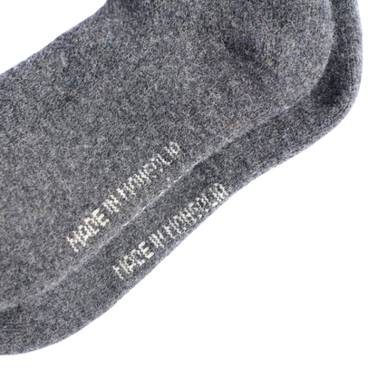 Chaussettes en Laine – Epaisse | Gris Foncé