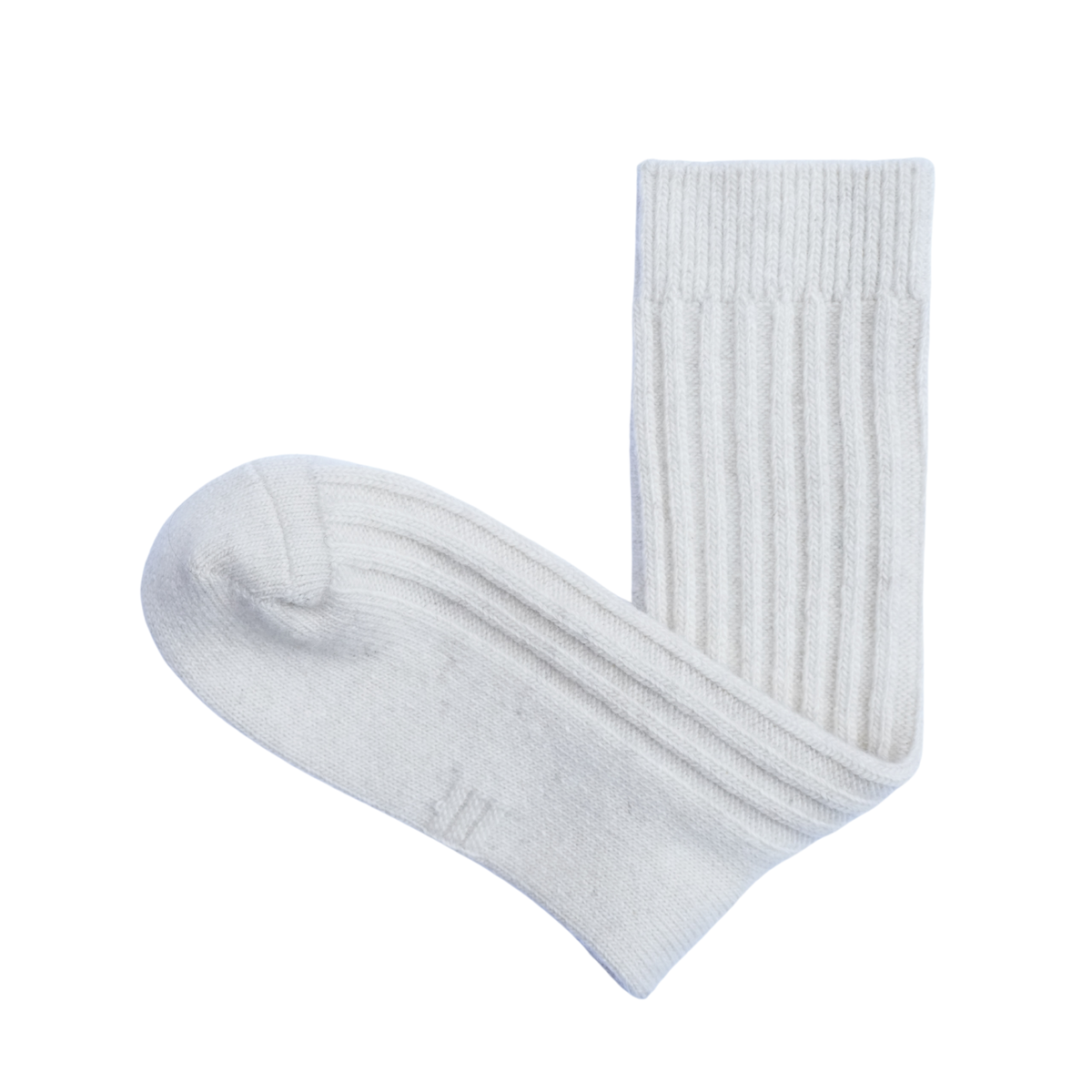 Mongolian Wool Socks – Medium Cushion | Cream White