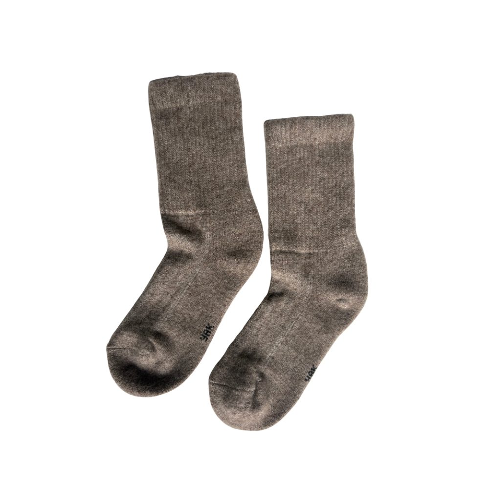 Grey Yak Wool socks