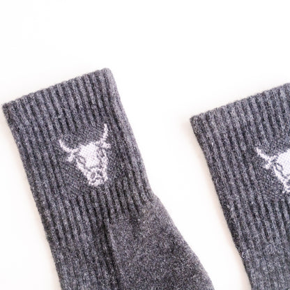 Chaussettes en Laine de Mongolie | Epaisses – 70 % laine | Logo animalier