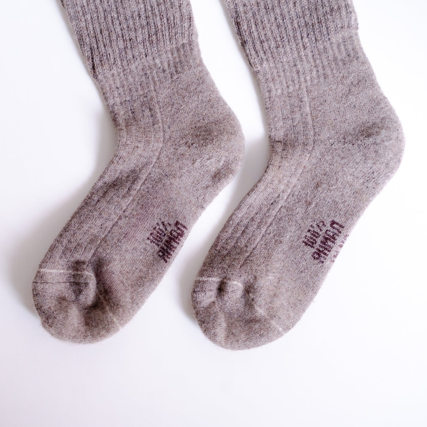 90% Wool - Rib Knit Thick Wool Sock