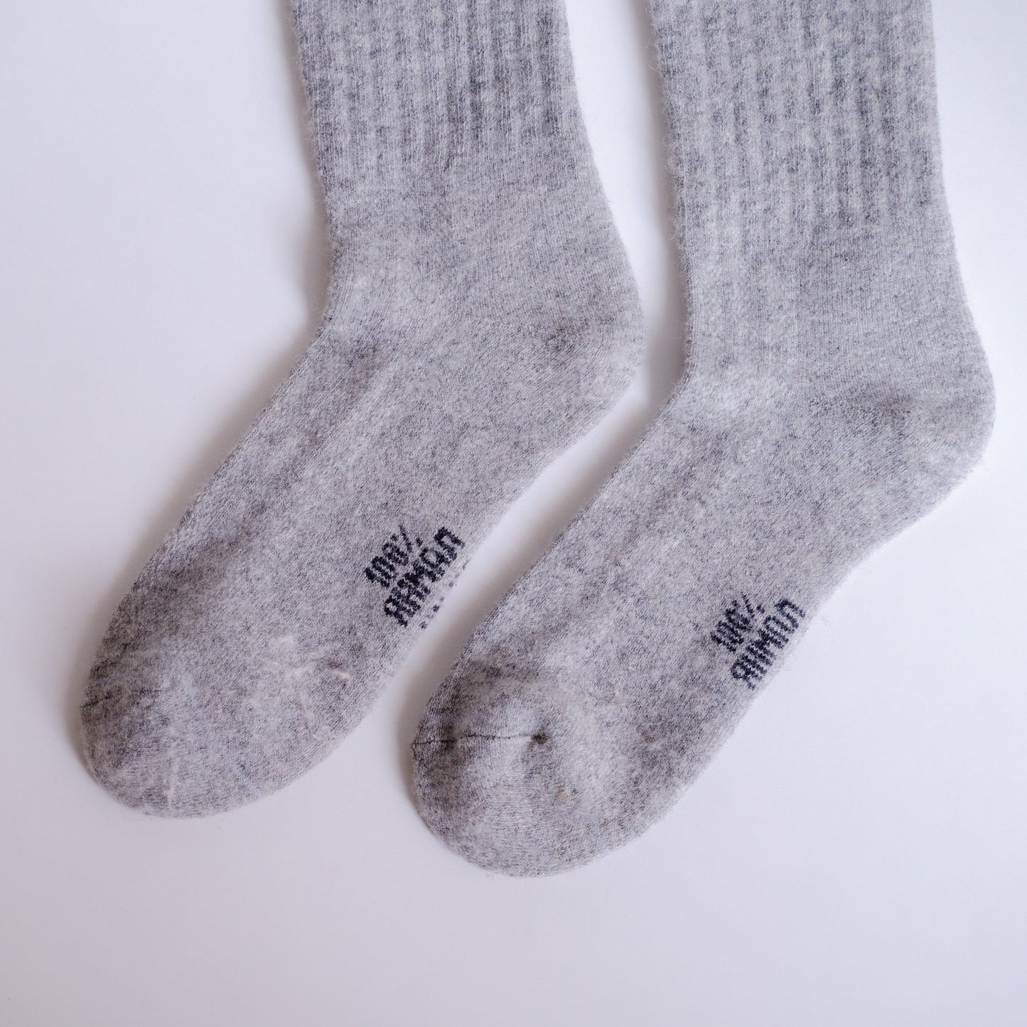 90% Wool - Rib Knit Thick Wool Sock