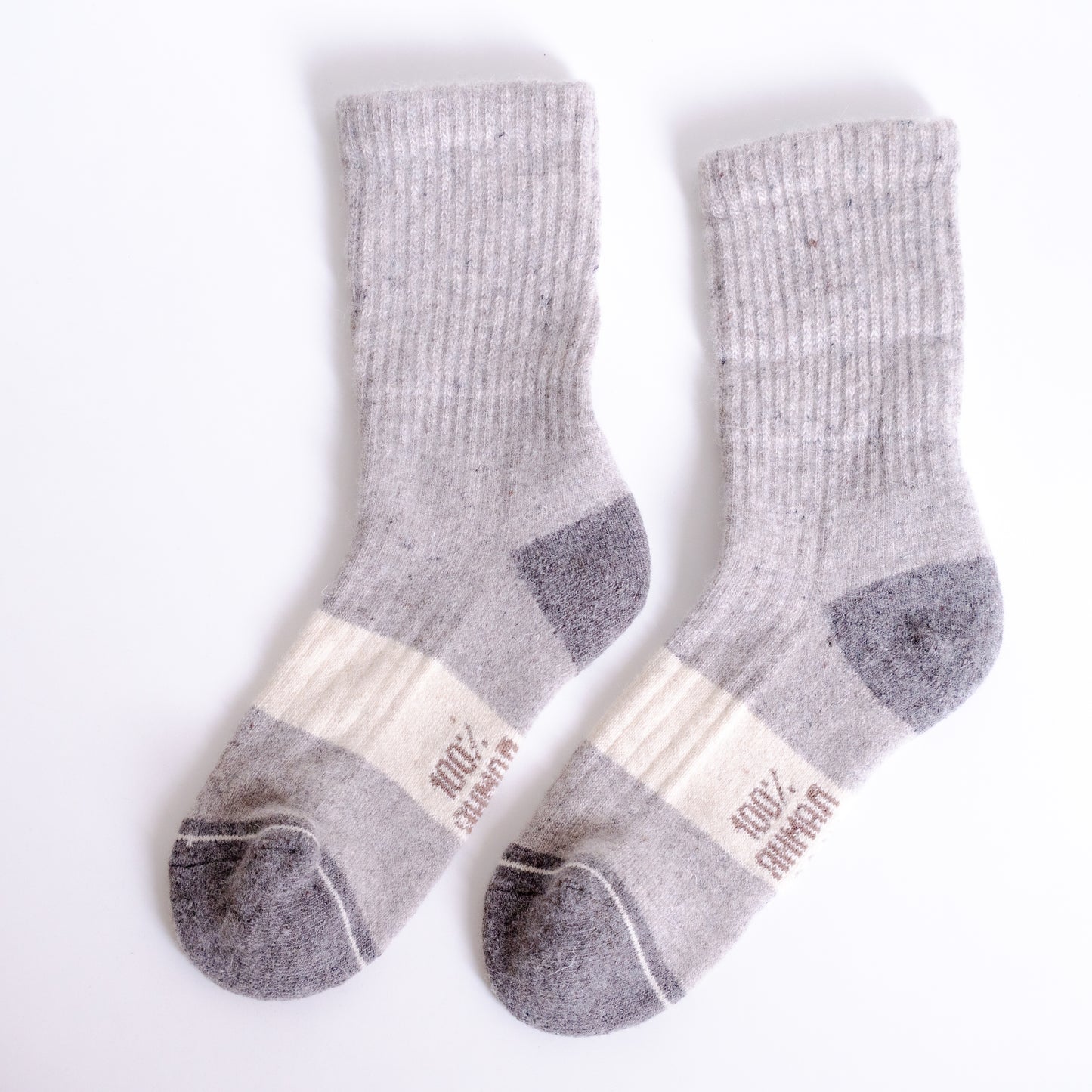 90% Wool - Rib Knit Thick Wool Sock