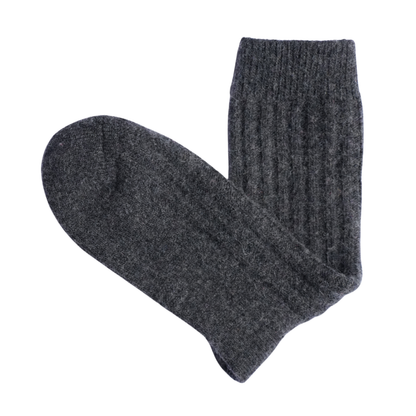 Mongolian Wool Socks – Medium Cushion | Dark Grey