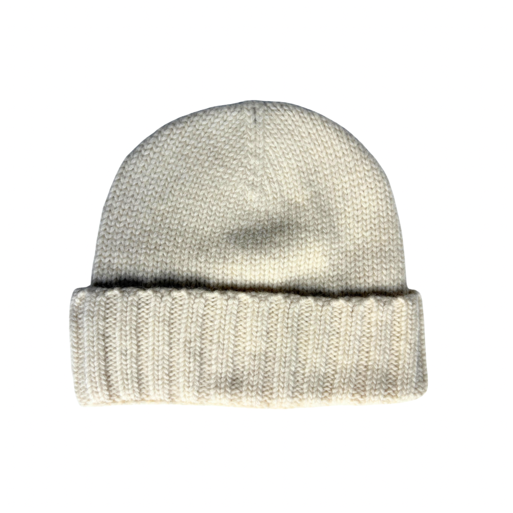 Rib Knit Wool  Beanie