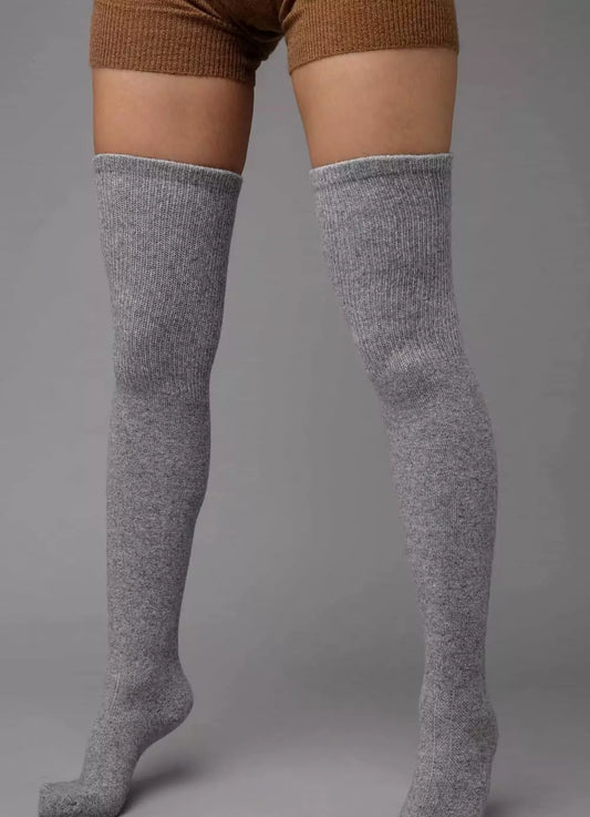 Thigh High Wool Socks