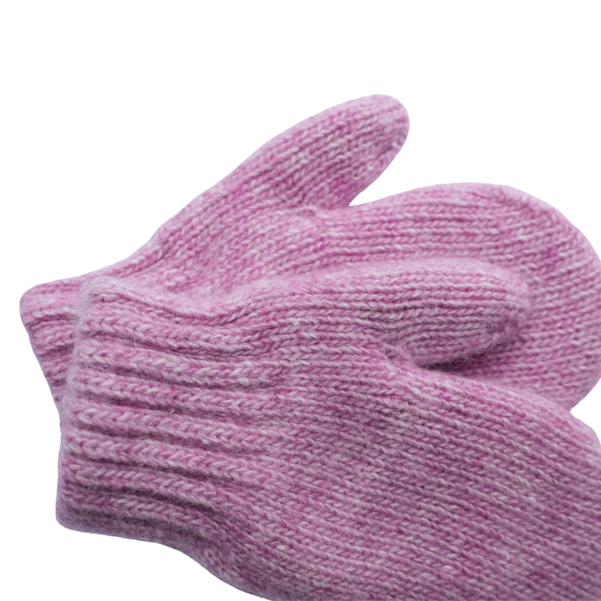 Kids Wool Mittens — Warm & Cozy Double-Lined │Pink