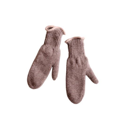 Kids wool mittens