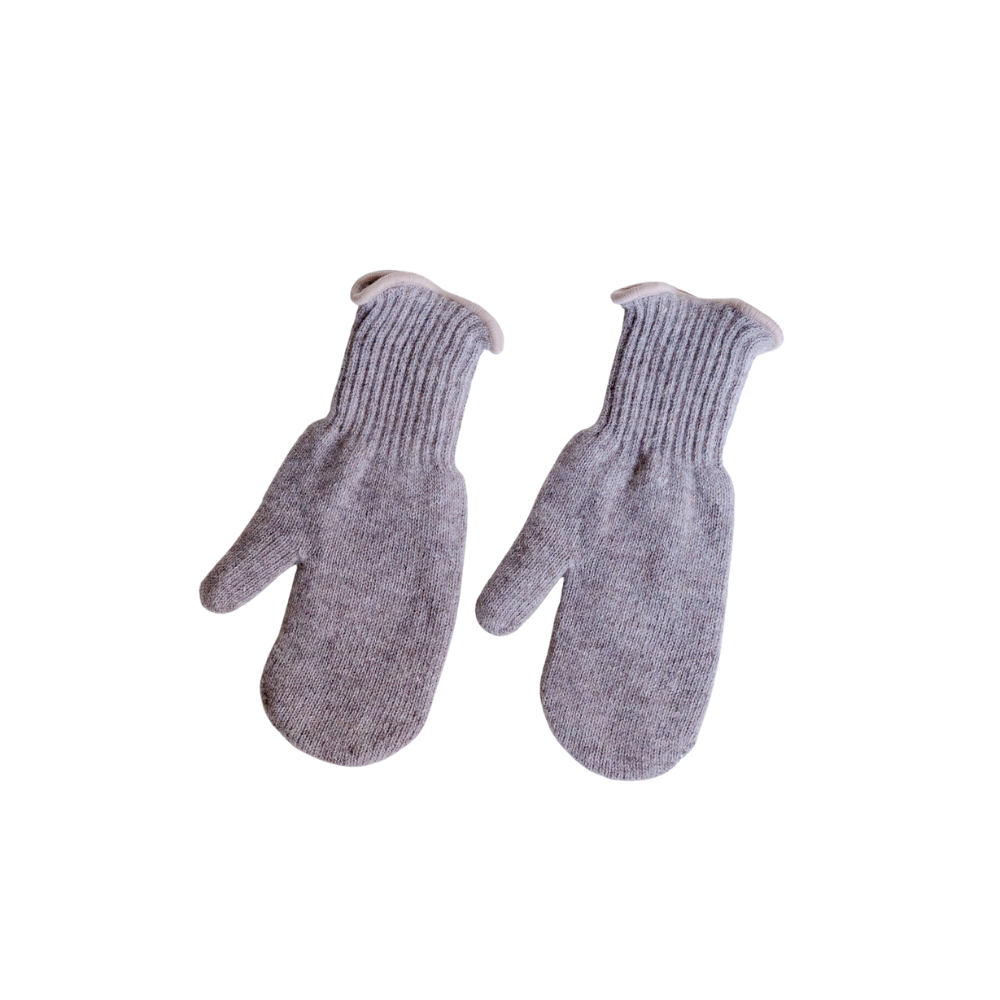 Kids wool mittens