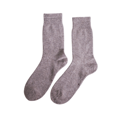 Chaussettes en Laine de Mongolie | Fine | Marron clair